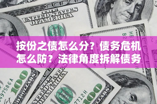 武汉按份之债怎么分？债务危机怎么防？法律角度拆解债务分配与风险自保指南