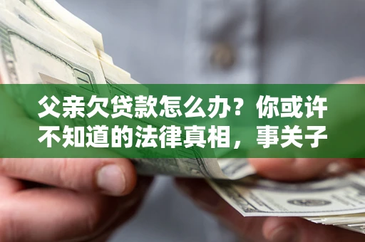 武汉父亲欠贷款怎么办？你或许不知道的法律真相，事关子女未来