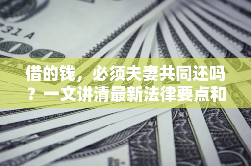 武汉借的钱，必须夫妻共同还吗？一文讲清最新法律要点和避坑指南