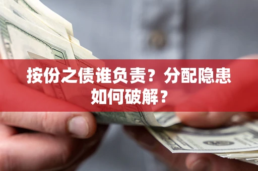 武汉按份之债谁负责？分配隐患如何破解？