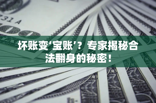 武汉坏账变‘宝账’？专家揭秘合法翻身的秘密！