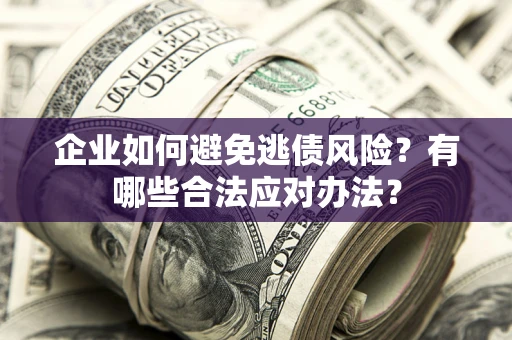 武汉企业如何避免逃债风险？有哪些合法应对办法？