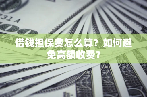武汉借钱担保费怎么算？如何避免高额收费？
